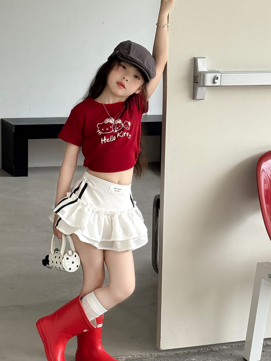 Tiered Sporty Skirt ティアード ミニスカート【mh0013072】 mamahalo kids スカート