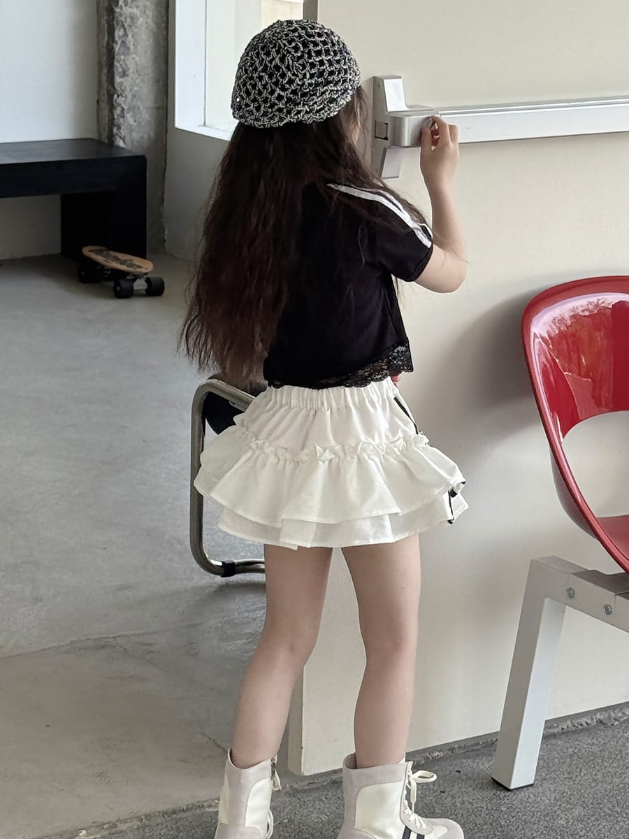 Tiered Sporty Skirt ティアード ミニスカート【mh0013072】 mamahalo kids スカート