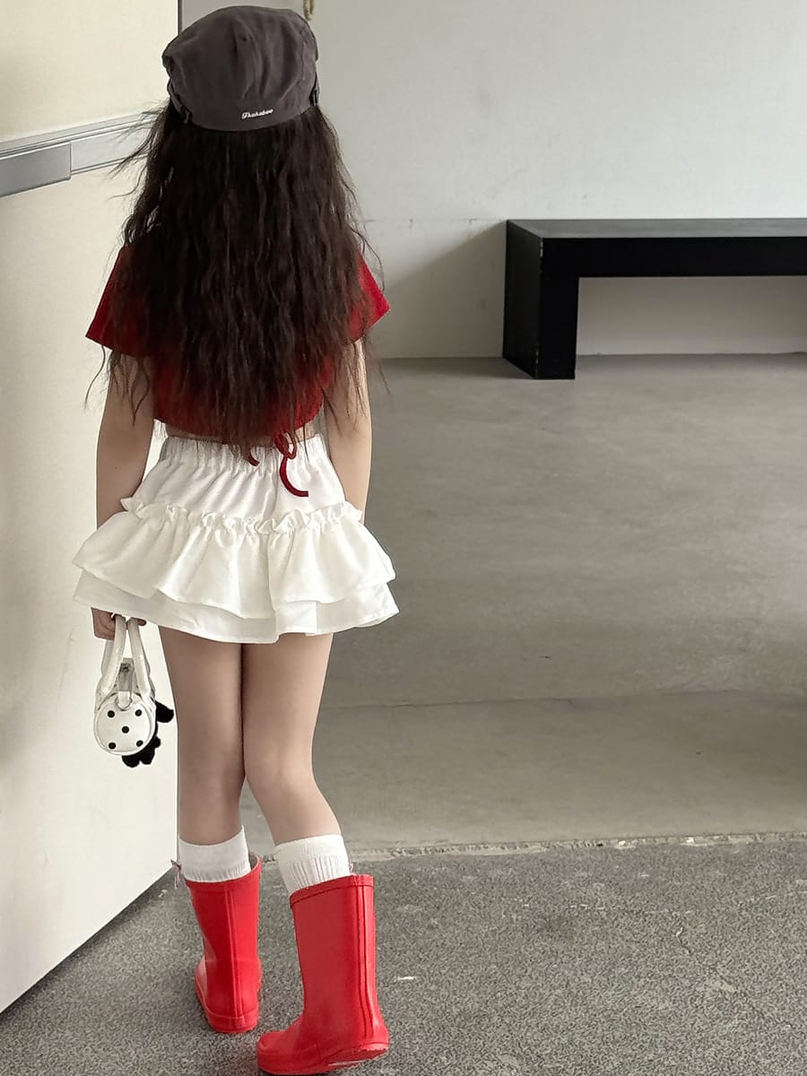 Tiered Sporty Skirt ティアード ミニスカート【mh0013072】 mamahalo kids スカート