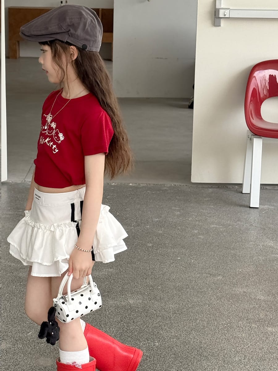 Tiered Sporty Skirt ティアード ミニスカート【mh0013072】 mamahalo kids スカート