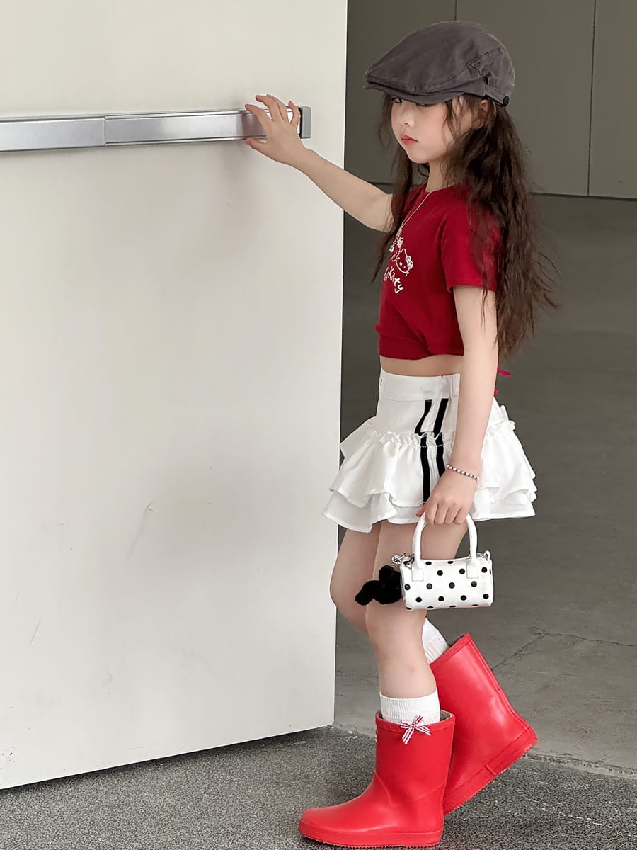 Tiered Sporty Skirt ティアード ミニスカート【mh0013072】 mamahalo kids スカート
