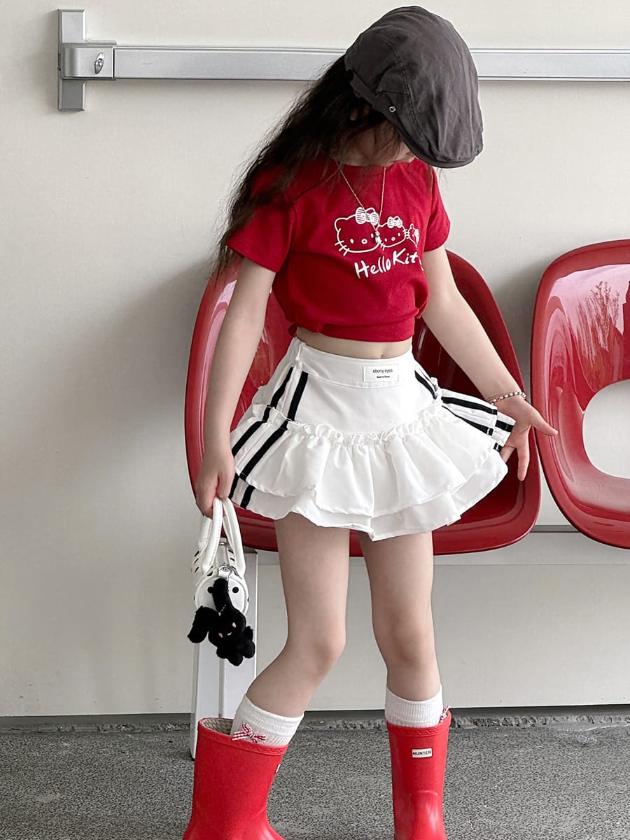 Tiered Sporty Skirt ティアード ミニスカート【mh0013072】 mamahalo kids スカート