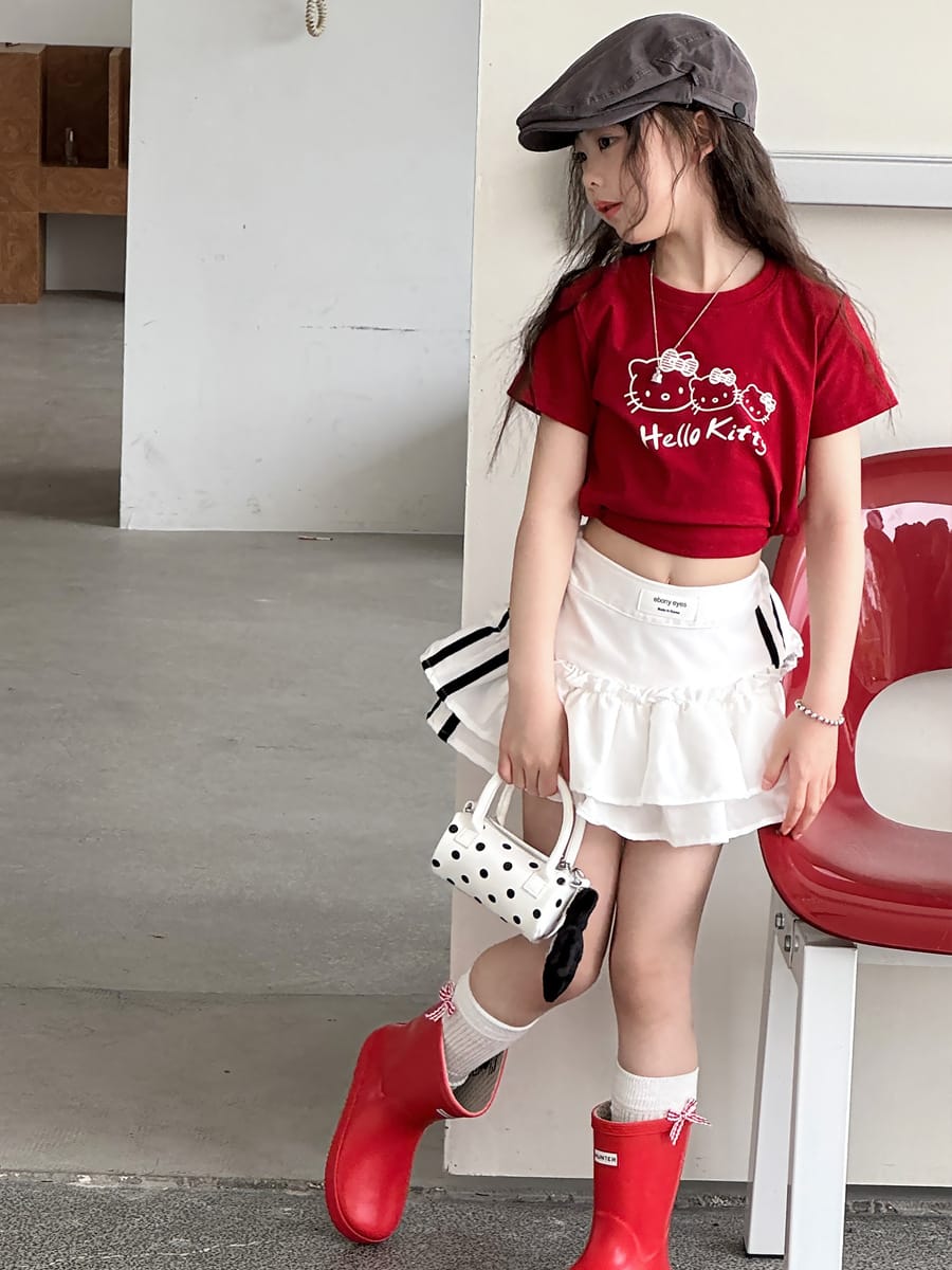 Tiered Sporty Skirt ティアード ミニスカート【mh0013072】 mamahalo kids スカート