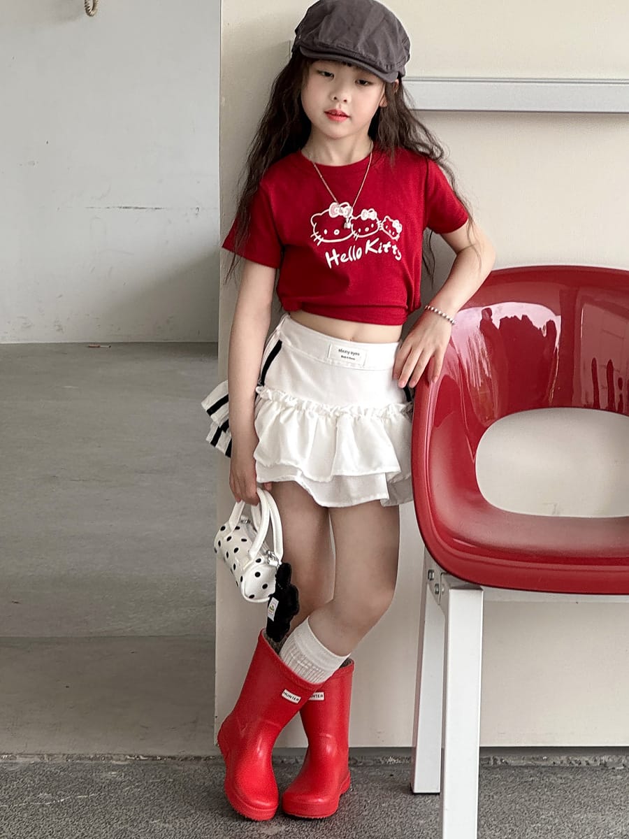 Tiered Sporty Skirt ティアード ミニスカート【mh0013072】 mamahalo kids スカート