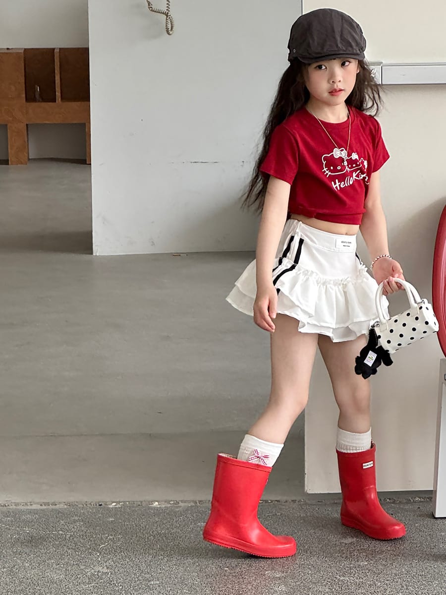 Tiered Sporty Skirt ティアード ミニスカート【mh0013072】 mamahalo kids スカート