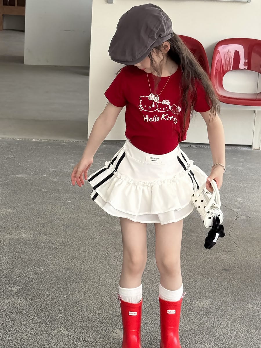 Tiered Sporty Skirt ティアード ミニスカート【mh0013072】 mamahalo kids スカート