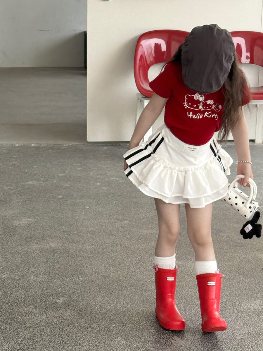 Tiered Sporty Skirt ティアード ミニスカート【mh0013072】 mamahalo kids スカート
