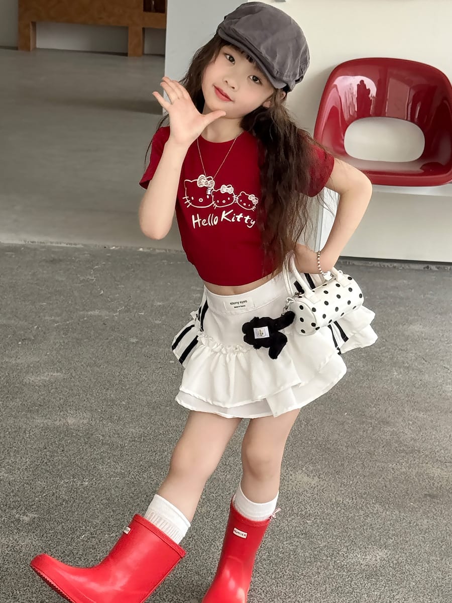 Tiered Sporty Skirt ティアード ミニスカート【mh0013072】 mamahalo kids スカート