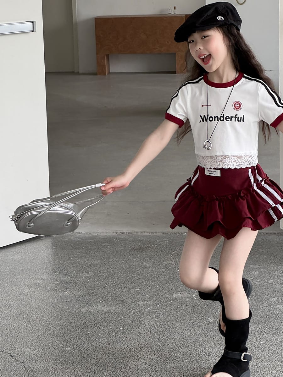 Tiered Sporty Skirt ティアード ミニスカート【mh0013072】 mamahalo kids スカート