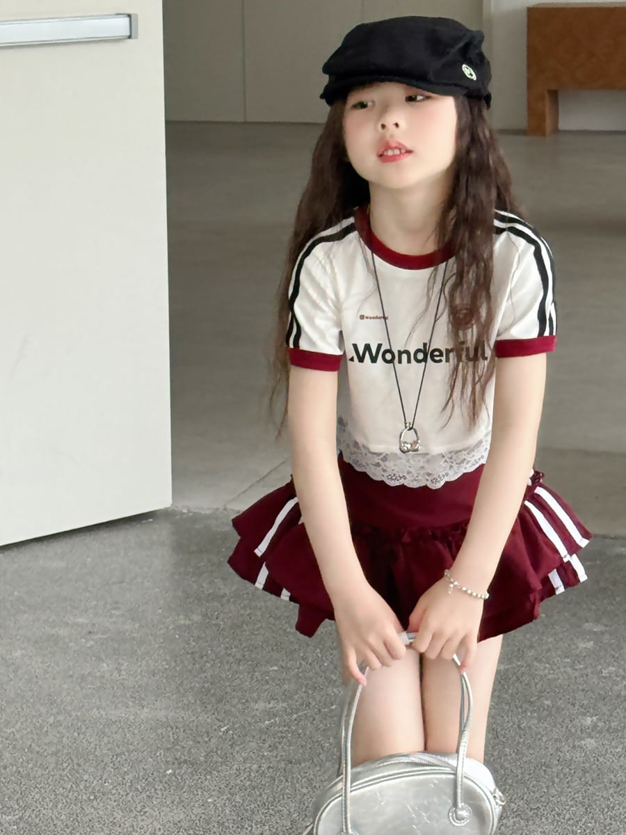 Tiered Sporty Skirt ティアード ミニスカート【mh0013072】 mamahalo kids スカート