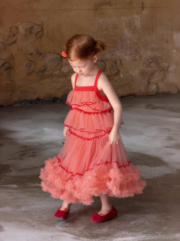 Tiered Tulle Dress ティアード チュールワンピース【mh0013052】 Jianzidan ノースリーブワンピース