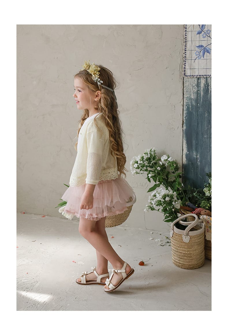 Tiered Tulle Skirt Pants チュール レーススカートパンツ【mh0012989】 Strawberry Coral スカート