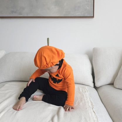 長袖セットアップ ハロウィンコスチューム🎃👻 パンプキン長袖セットアップ 3点セット【mh0010556】