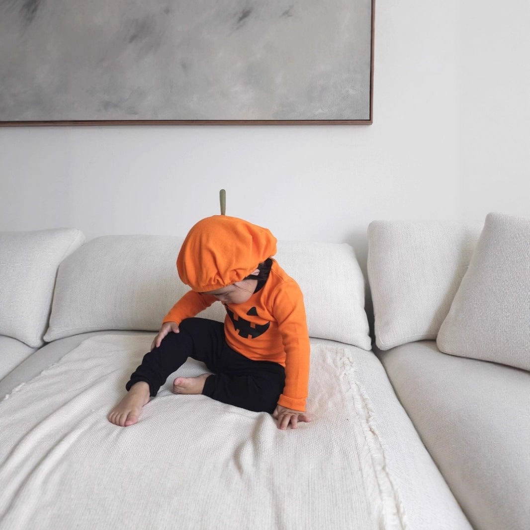 長袖セットアップ ハロウィンコスチューム🎃👻 パンプキン長袖セットアップ 3点セット【mh0010556】