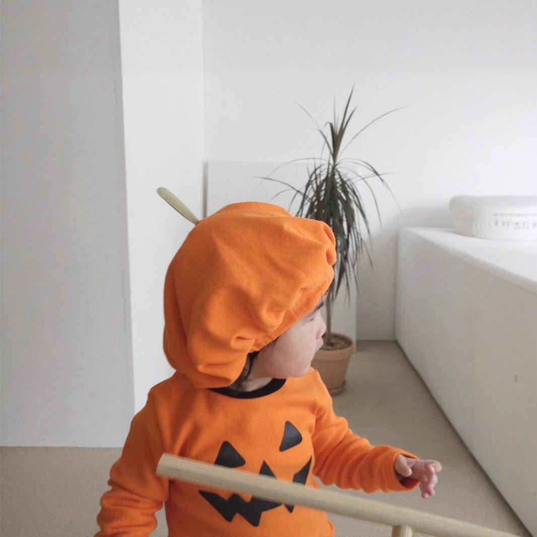 長袖セットアップ ハロウィンコスチューム🎃👻 パンプキン長袖セットアップ 3点セット【mh0010556】