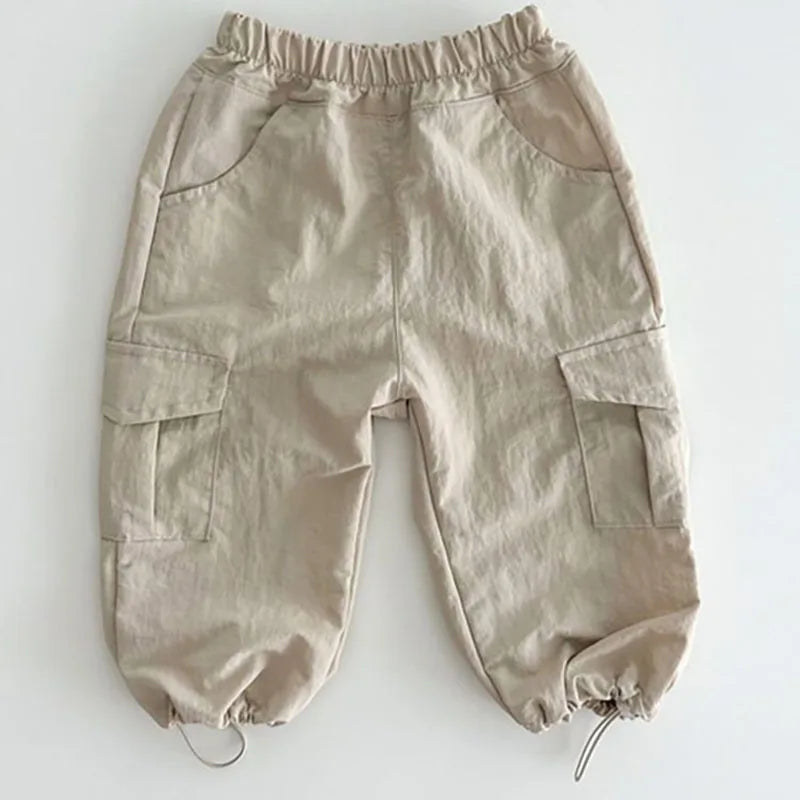 ロングパンツ・スウェットパンツ キッズパンツ ルーズカードパンツ ロングワークパンツ 4カラー【mh0004067】