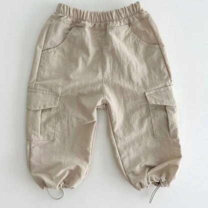 ロングパンツ・スウェットパンツ キッズパンツ ルーズカードパンツ ロングワークパンツ 4カラー【mh0004067】