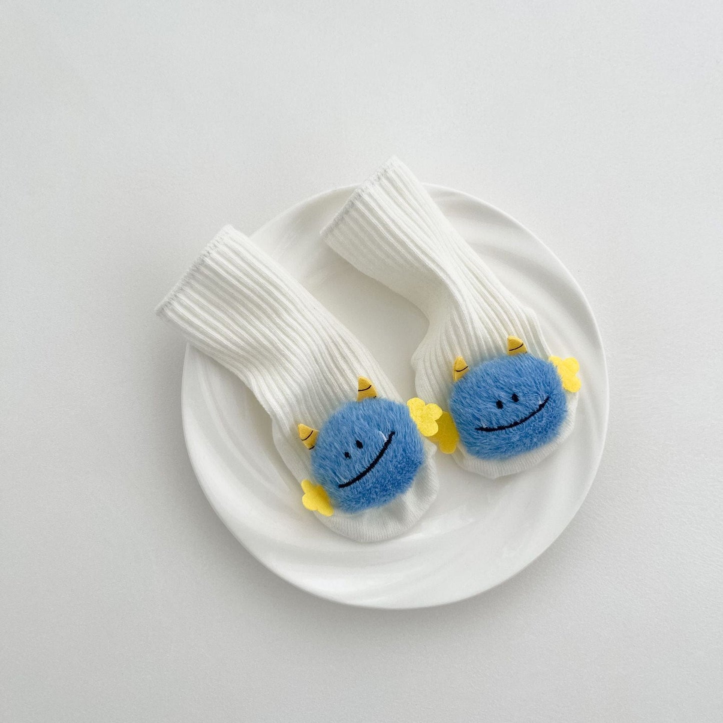 ベビー用靴下・タイツ Blue Devil / One Size ハロウィンコスチューム マスコット付きソックス靴下【mh0010544】