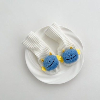 ベビー用靴下・タイツ Blue Devil / One Size ハロウィンコスチューム マスコット付きソックス靴下【mh0010544】