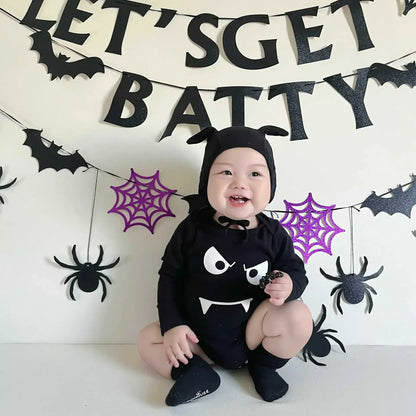 長袖ロンパース ベビーロンパース ハロウィンコスチューム帽子セット Halloween 👻【mh0007306】