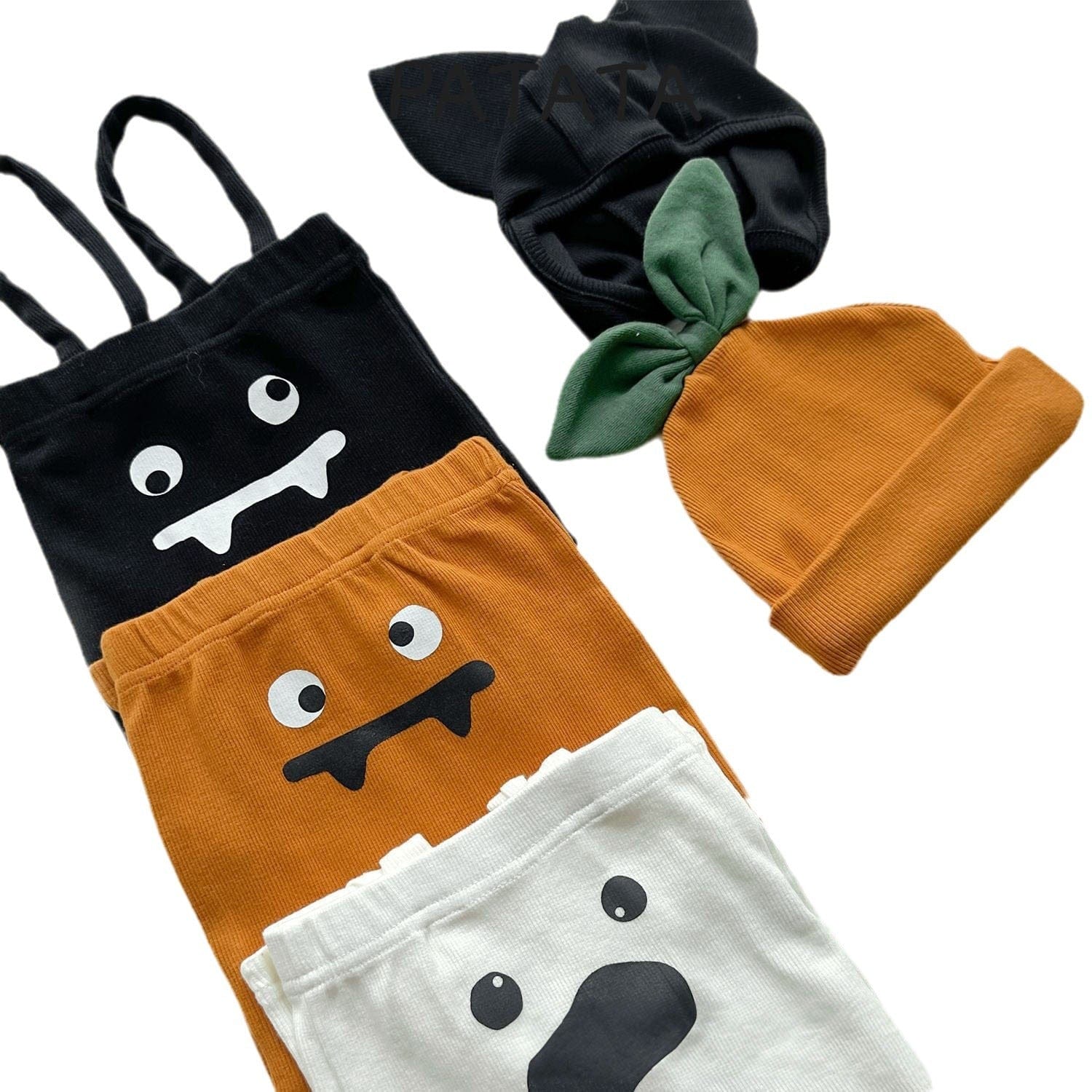 レギンスパンツ ハロウィンコスチューム おばけ/パンプキンサスペンダーレギンスパンツ【mh0010541】