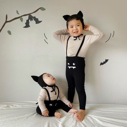 レギンスパンツ ハロウィンコスチューム おばけ/パンプキンサスペンダーレギンスパンツ【mh0010541】