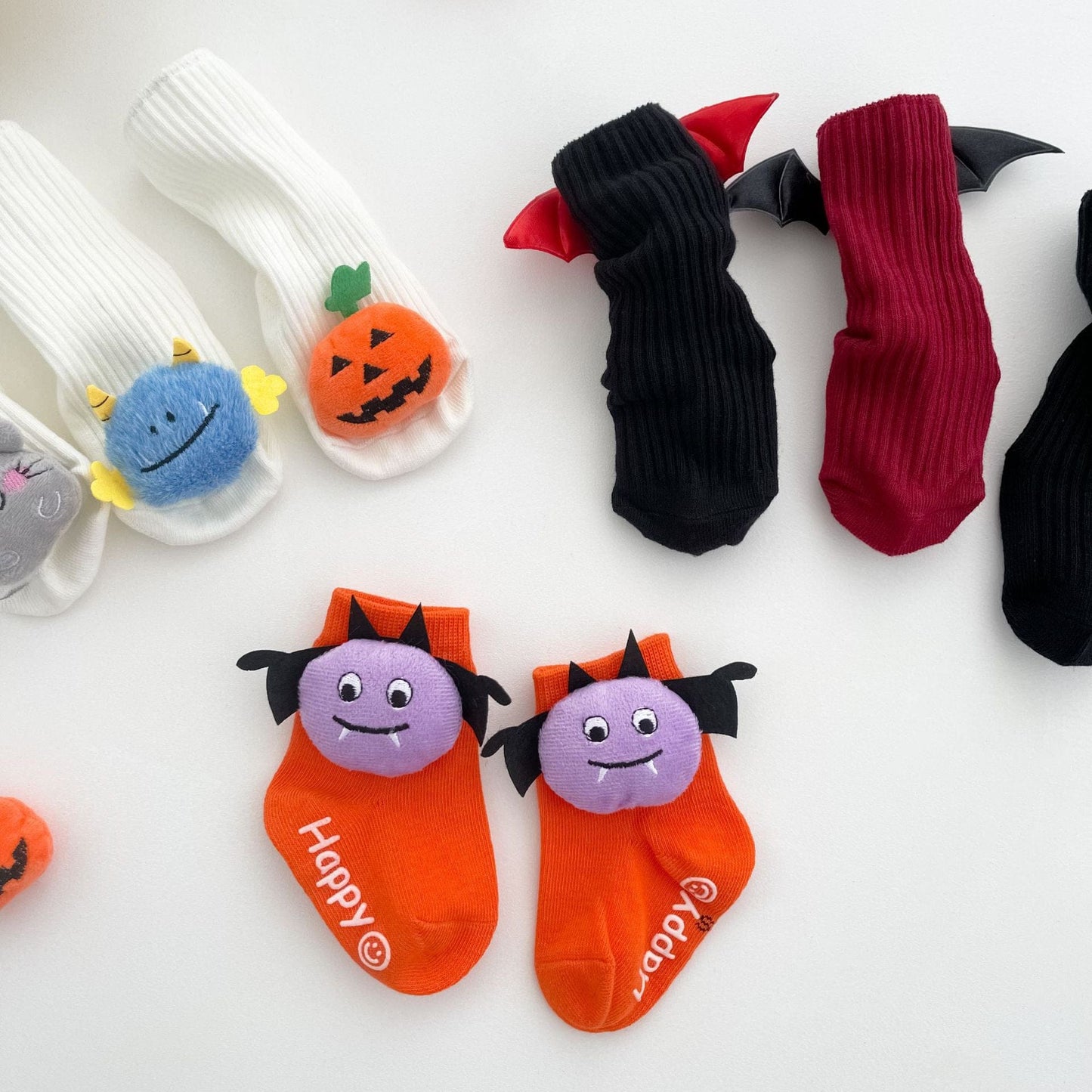 ベビー用靴下・タイツ ハロウィンコスチューム マスコット付きソックス靴下【mh0010544】