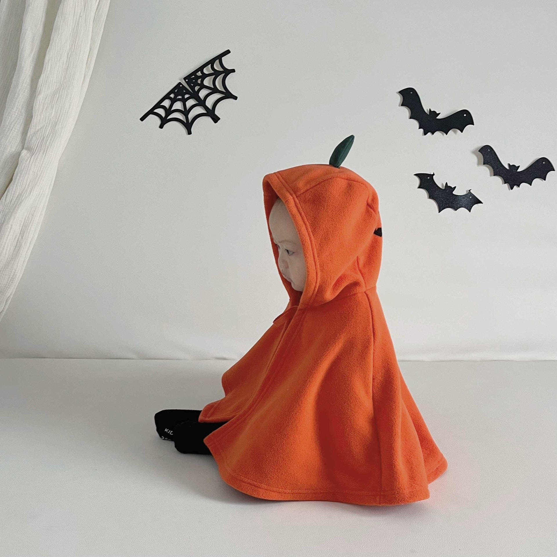 ショートコート・ジャケット・ジャンパー ハロウィンコスチューム パンプキンかぼちゃ/おばけフーディケープ【mh0010546】