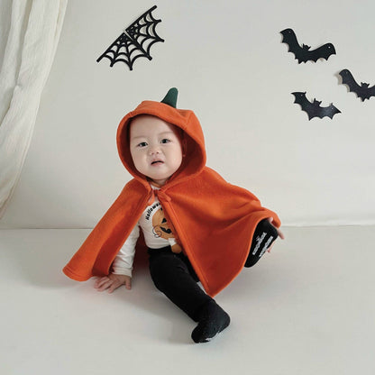 ショートコート・ジャケット・ジャンパー ハロウィンコスチューム パンプキンかぼちゃ/おばけフーディケープ【mh0010546】