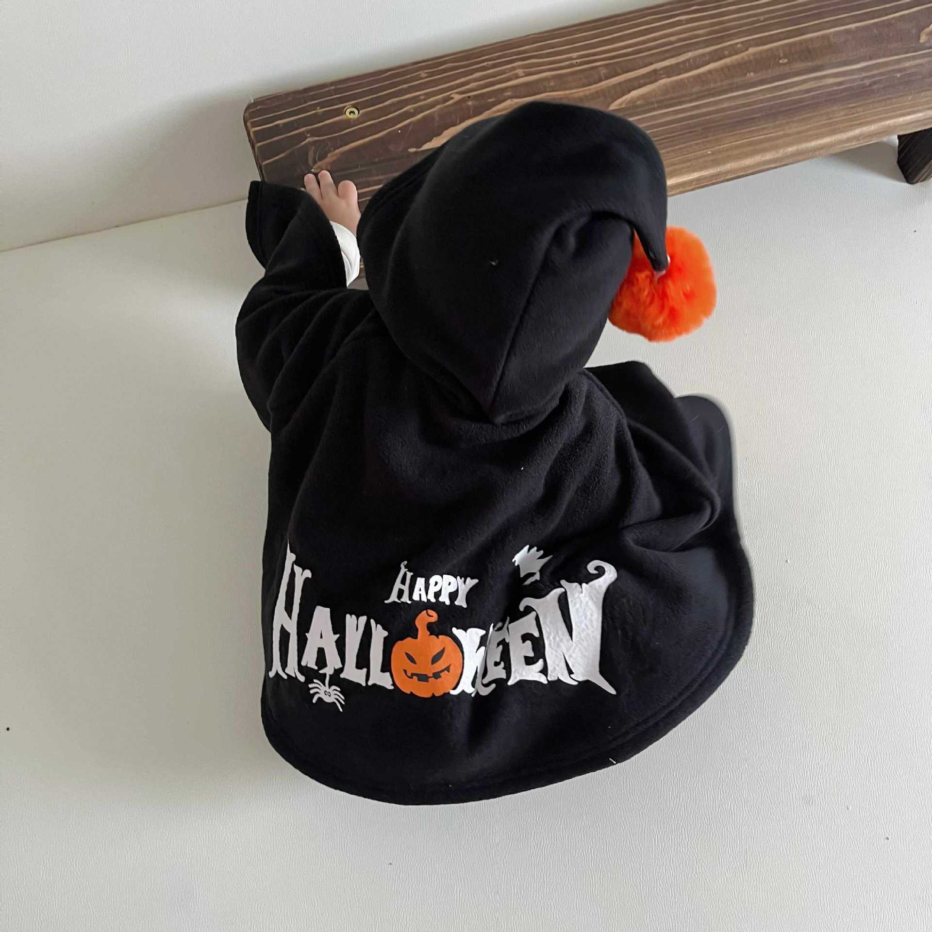 ショートコート・ジャケット・ジャンパー ハロウィンコスチューム パンプキンかぼちゃ/おばけフーディケープ【mh0010546】