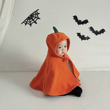 ショートコート・ジャケット・ジャンパー ハロウィンコスチューム パンプキンかぼちゃ/おばけフーディケープ【mh0010546】