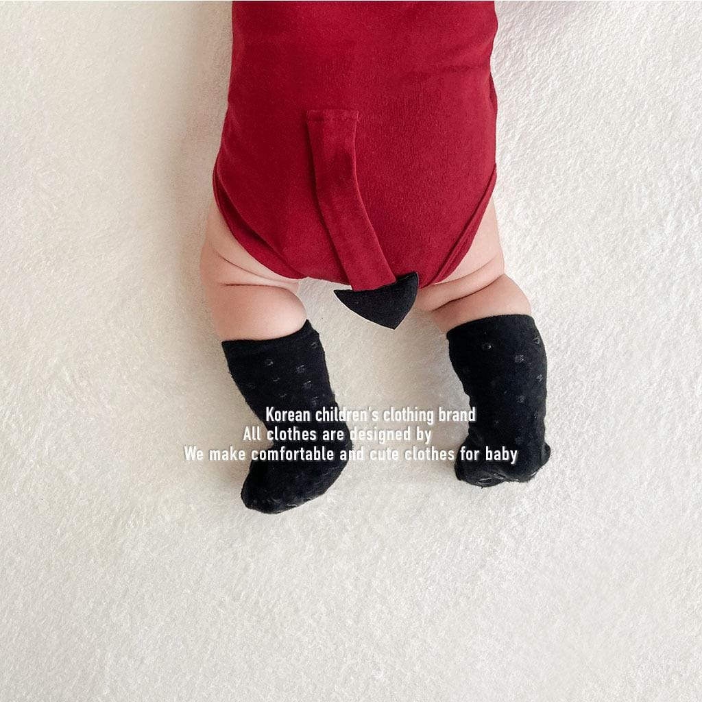 ロンパースセットアップ ハロウィンコスチューム デビルロンパース+帽子セット【mh0010547】