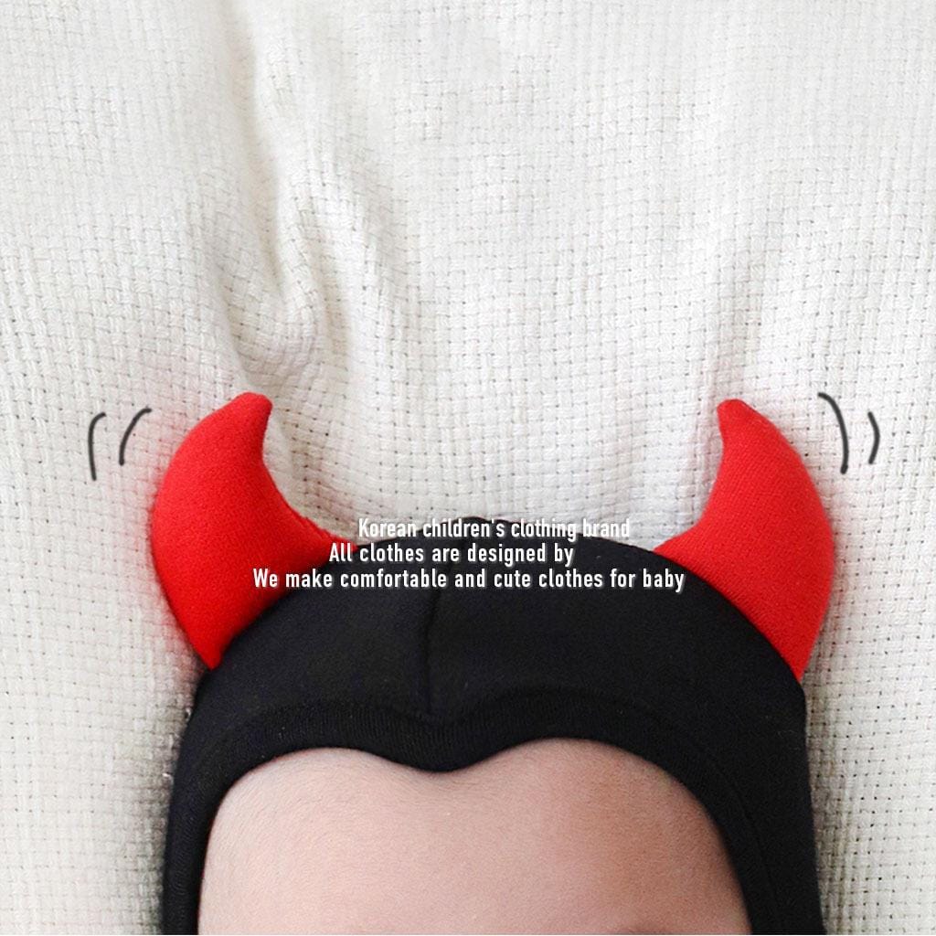 ロンパースセットアップ ハロウィンコスチューム デビルロンパース+帽子セット【mh0010547】