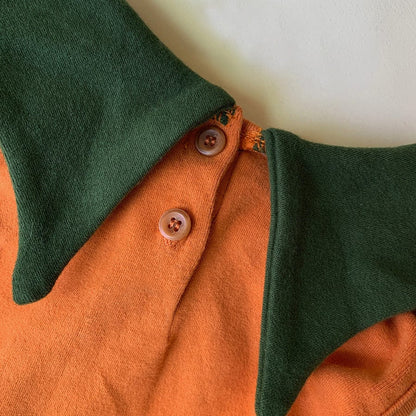 ロンパースセットアップ ハロウィンコスチューム かぼちゃノースリーブロンパース+帽子セット【mh0010548】