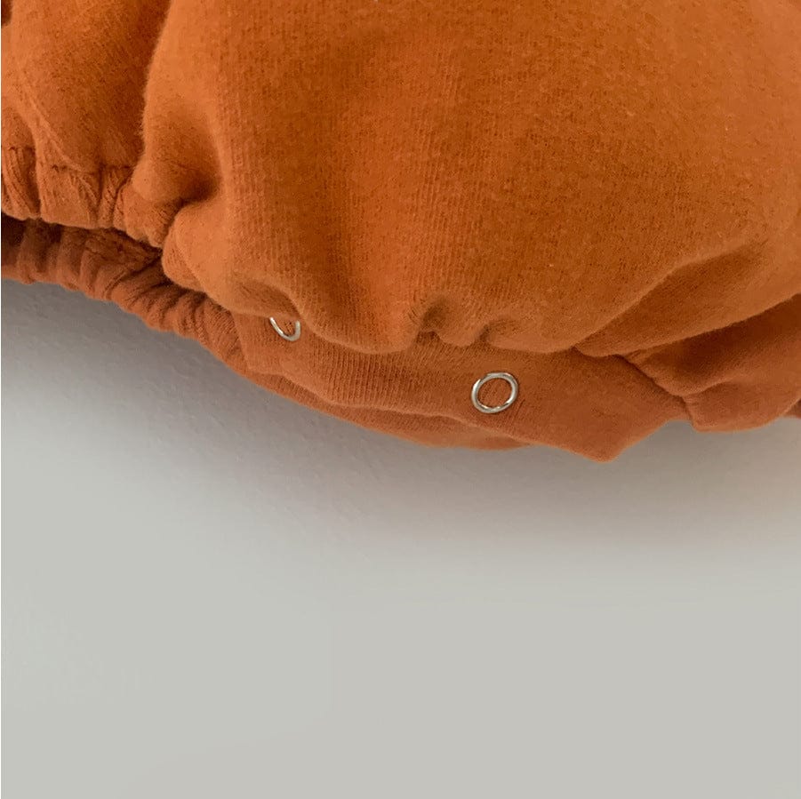 ロンパースセットアップ ハロウィンコスチューム かぼちゃノースリーブロンパース+帽子セット【mh0010548】