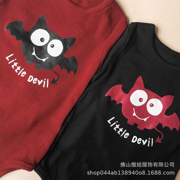 長袖ロンパース ハロウィンコスチューム デビル長袖ロンパース+帽子セット【mh0010551】
