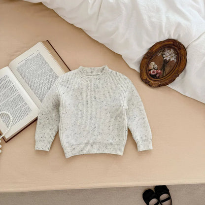 長袖セットアップ ツイードニット長袖トップス/ハーフパンツ【mh0011186】