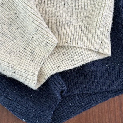 長袖セットアップ ツイードニット長袖トップス/ハーフパンツ【mh0011186】