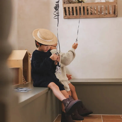 長袖セットアップ ツイードニット長袖トップス/ハーフパンツ【mh0011186】