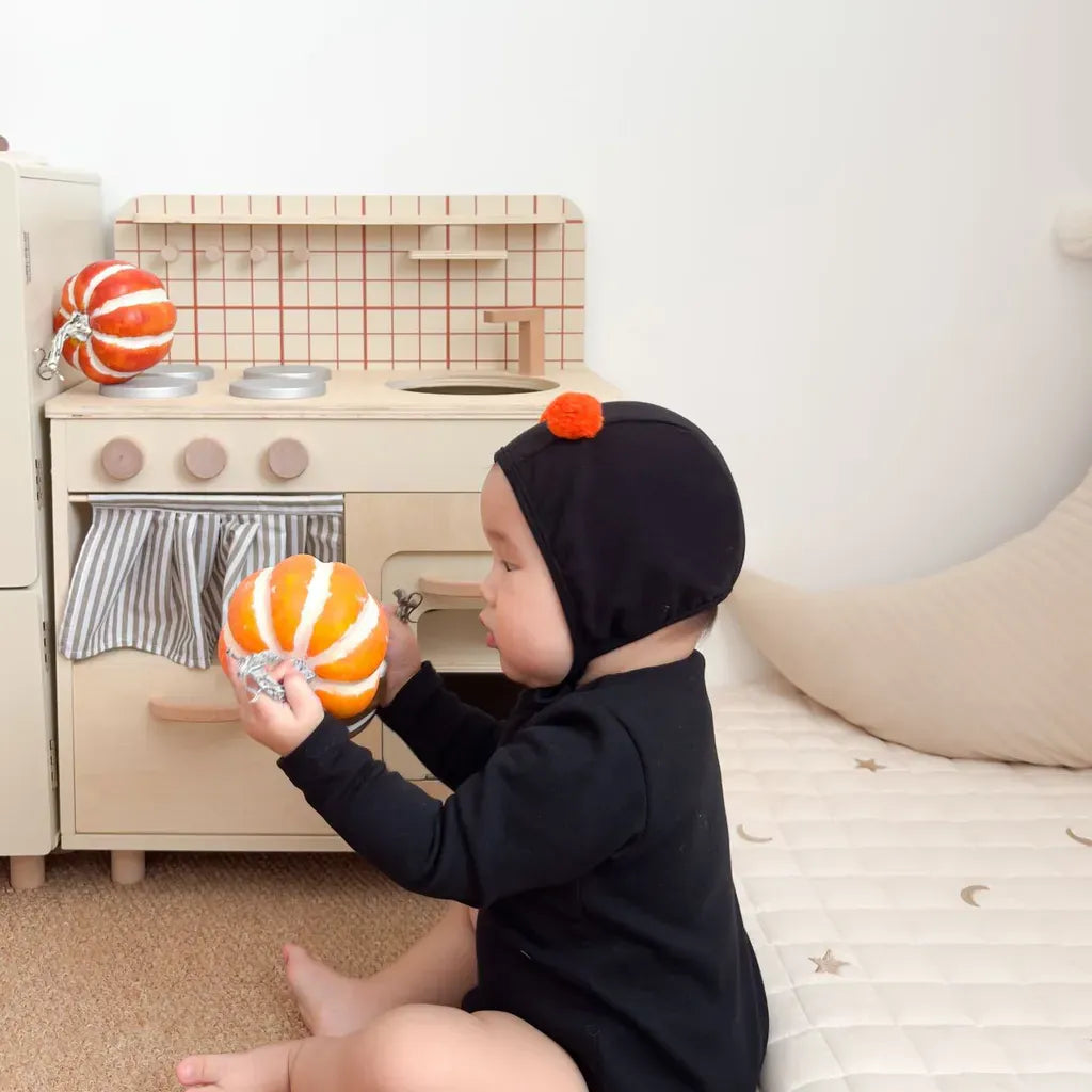 長袖ロンパース ハロウィンおばけロンパース+帽子セット【mh0011191】