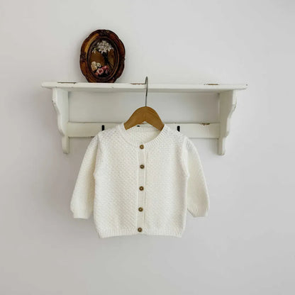 ロンパースセットアップ ケーブルニットカーディガン / ニットロンパース【mh0011195】