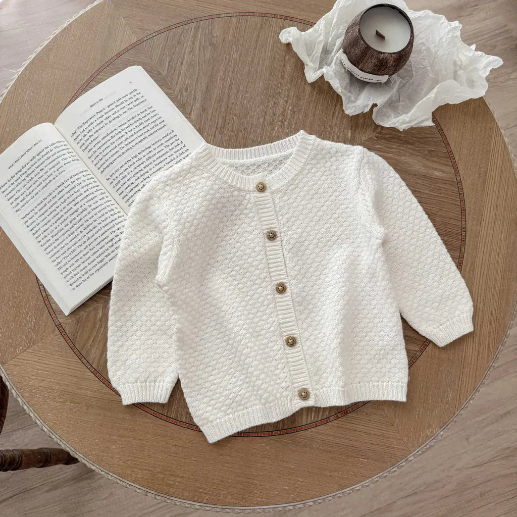 ロンパースセットアップ ケーブルニットカーディガン / ニットロンパース【mh0011195】