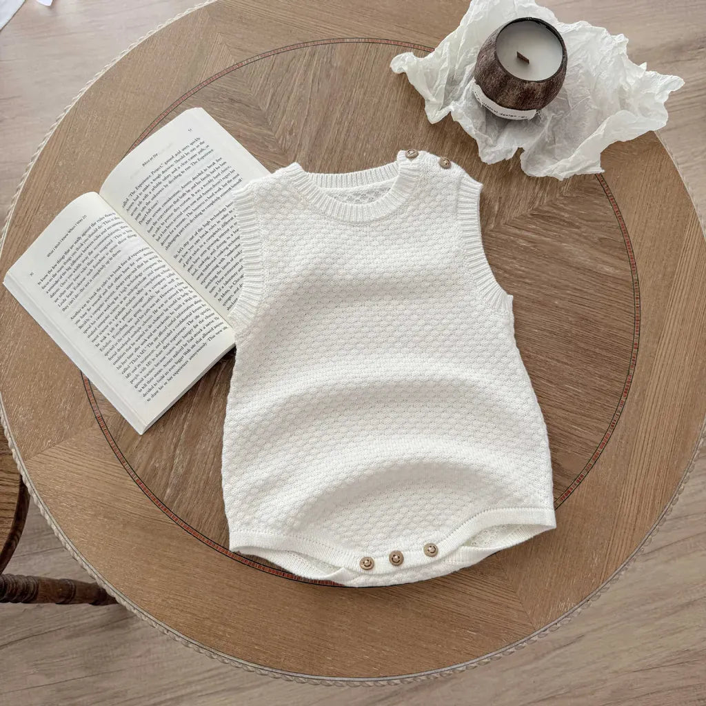 ロンパースセットアップ ケーブルニットカーディガン / ニットロンパース【mh0011195】