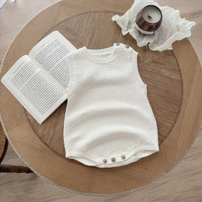 ロンパースセットアップ ケーブルニットカーディガン / ニットロンパース【mh0011195】