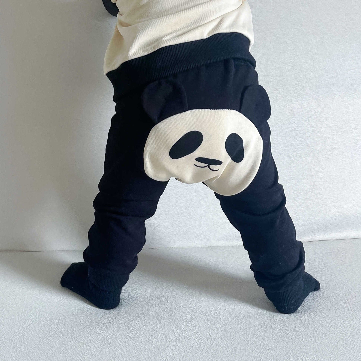 長袖セットアップ Panda Pants / 73cm パンダフーディジップアップスウェット/ヒップパッチパンダパンツ【mh0011194】