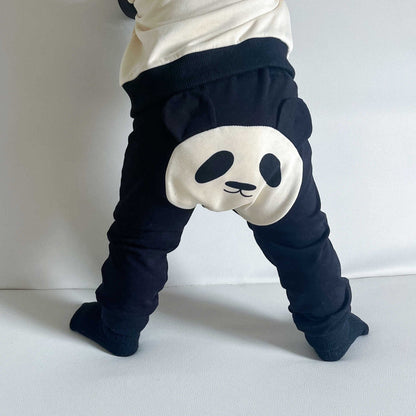 長袖セットアップ Panda Pants / 73cm パンダフーディジップアップスウェット/ヒップパッチパンダパンツ【mh0011194】
