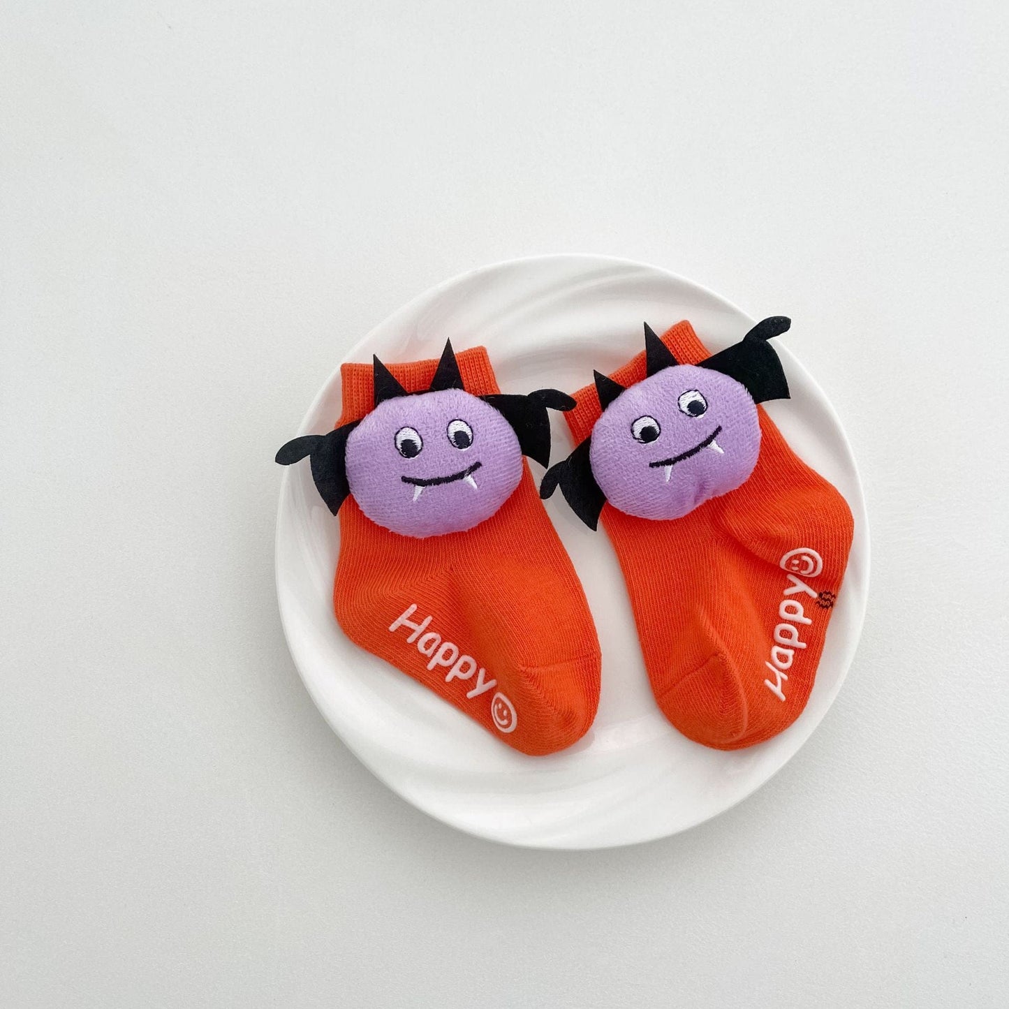 ベビー用靴下・タイツ Purple Bat / One Size ハロウィンコスチューム マスコット付きソックス靴下【mh0010544】