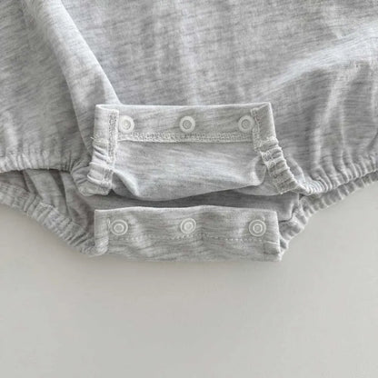 半袖ロンパース ベビートップス/ロンパース 半袖Tシャツ/半袖ボディスーツ ワンポイントロゴ 3カラー【mh0004844】