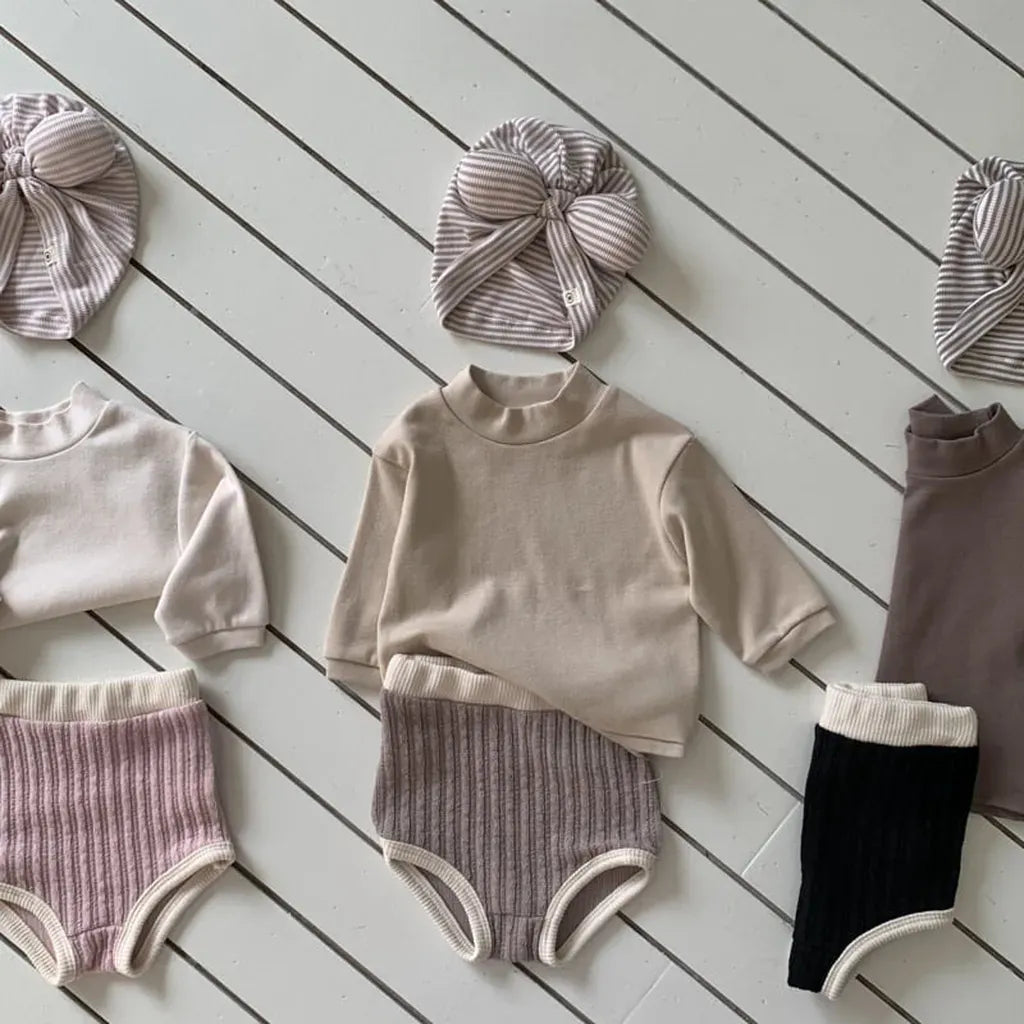 長袖Tシャツ シンプルベーシックハイネック長袖Tシャツ【mh0011196】