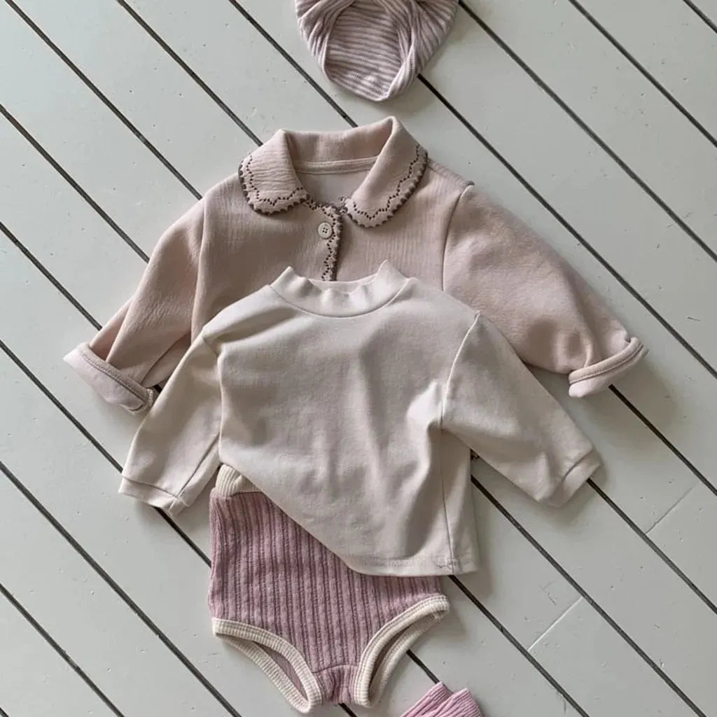 長袖Tシャツ シンプルベーシックハイネック長袖Tシャツ【mh0011196】